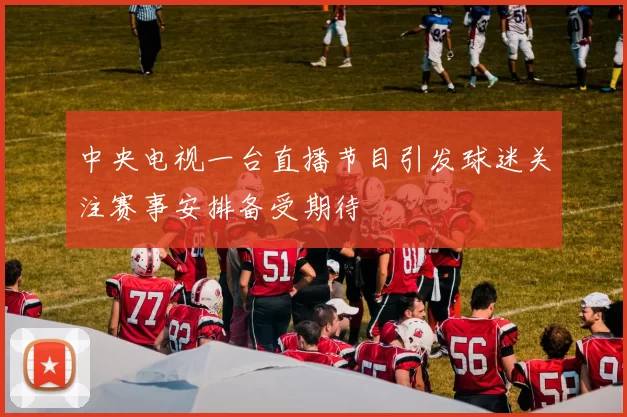 中央电视一台直播节目引发球迷关注赛事安排备受期待